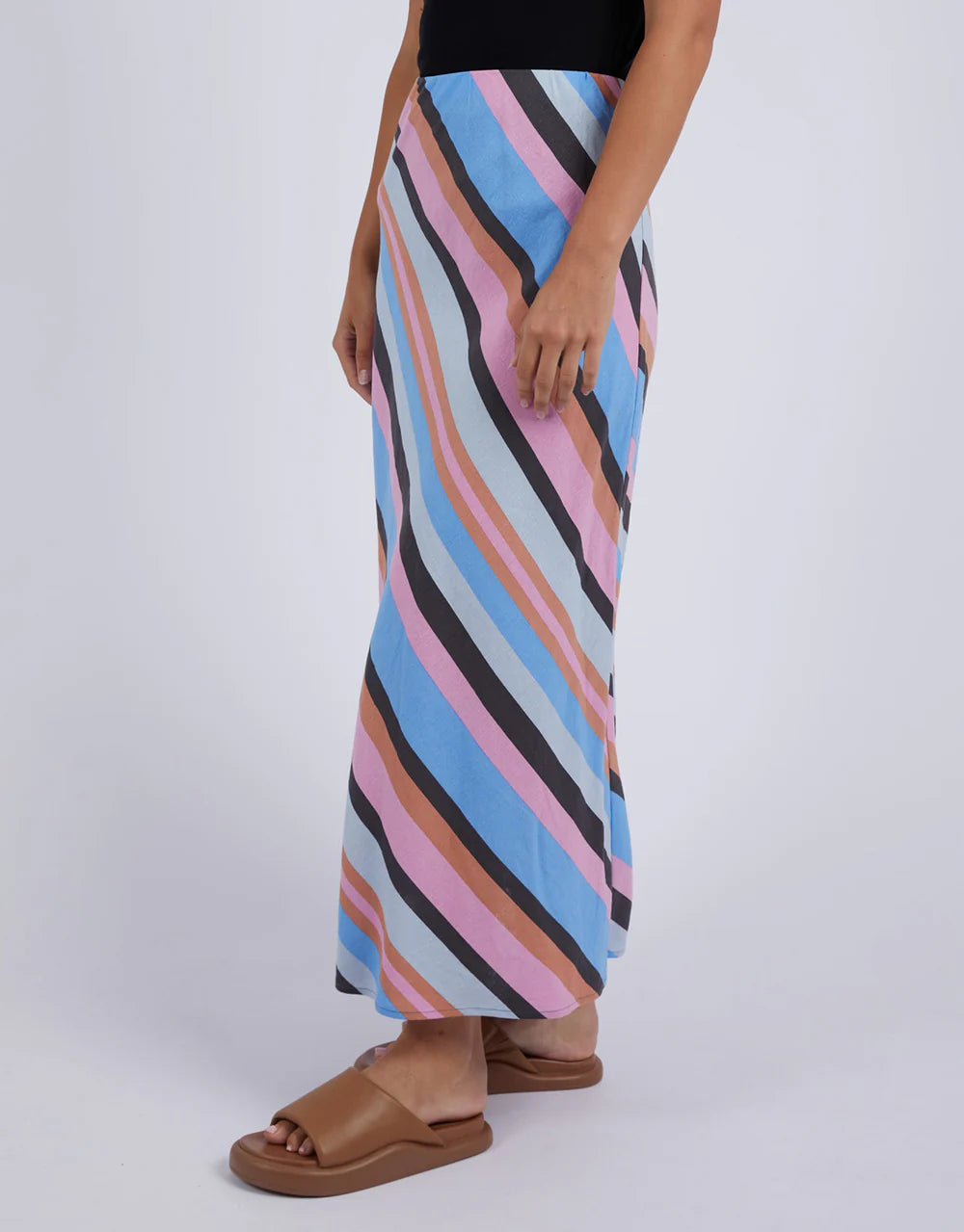 Foxwood | Gazelle Stripe Skirt - Strawberry | Shut the Front Door