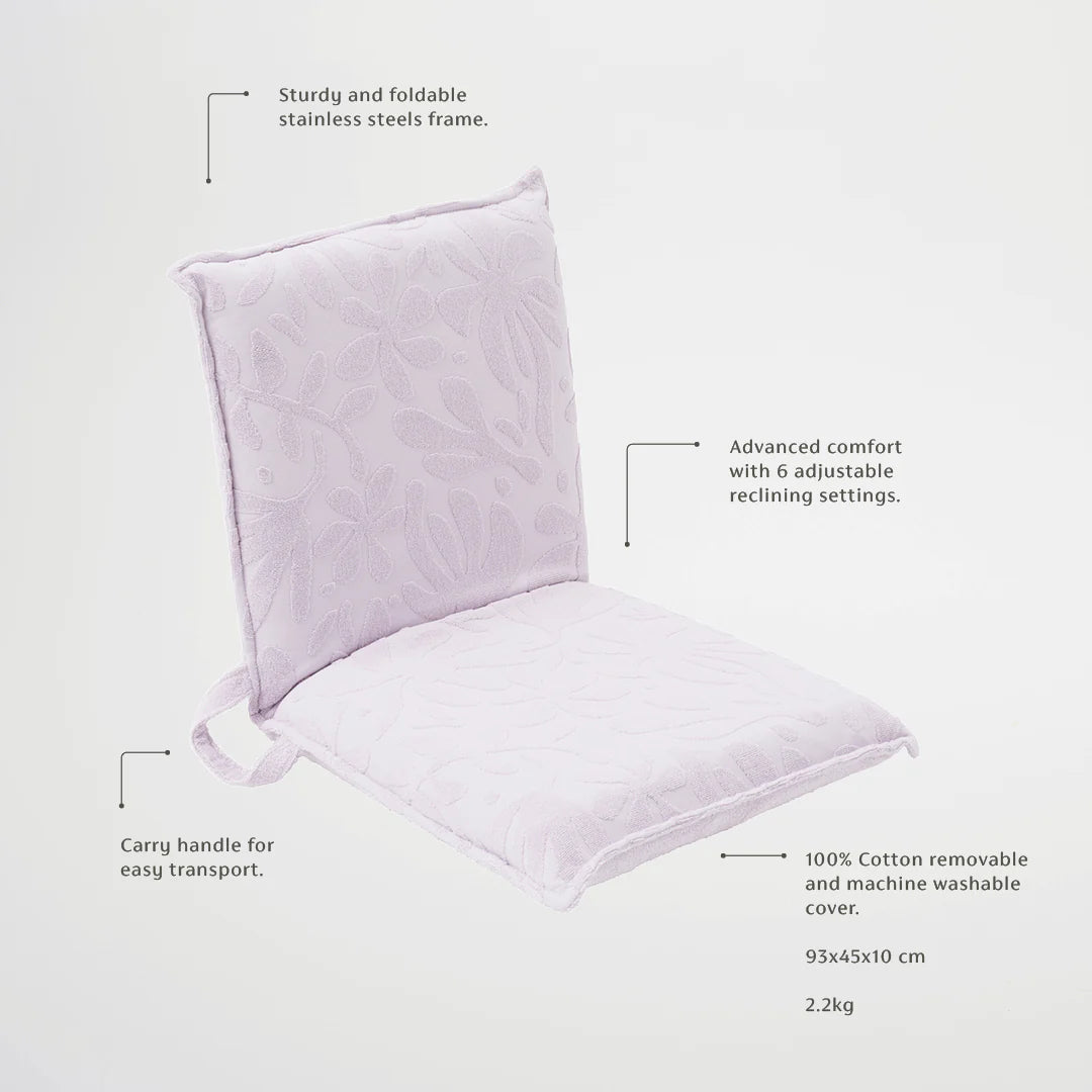 Sunnylife | Luxe Folding Seat - Rio Sun Pastel Lilac | Shut the Front Door