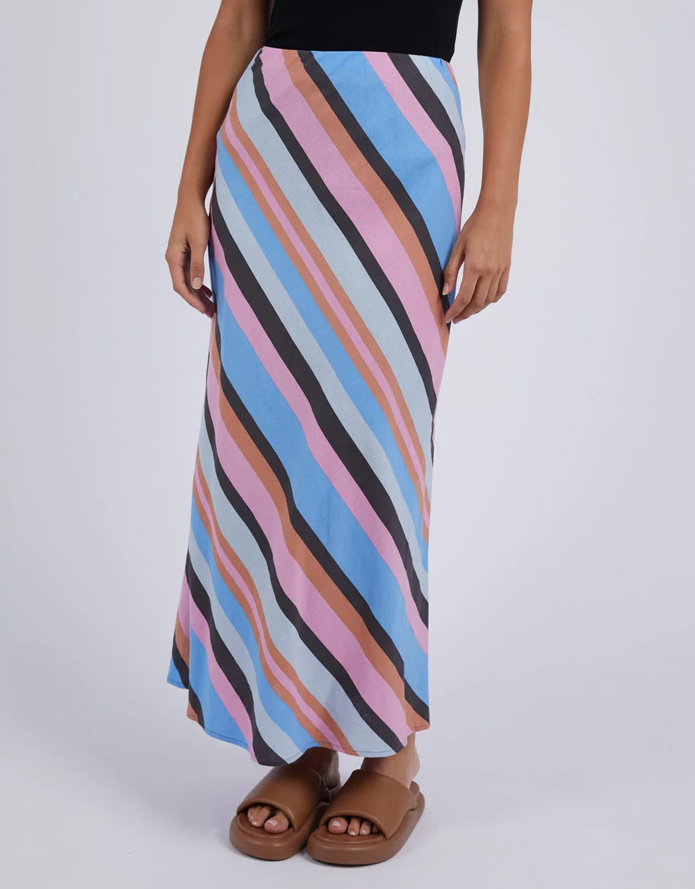 Foxwood | Gazelle Stripe Skirt - Strawberry | Shut the Front Door