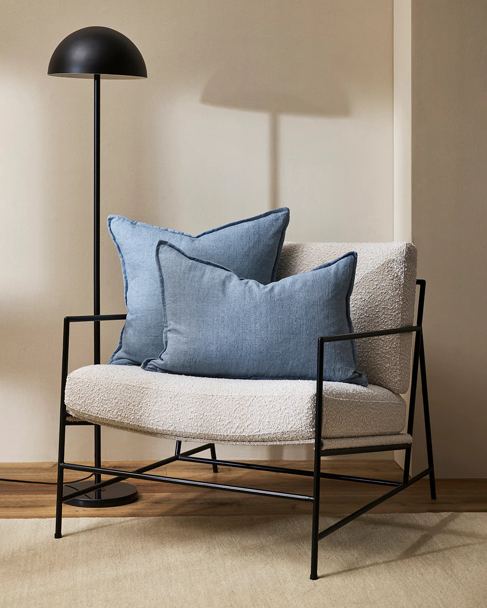 Baya | Arcadia Cushion 40x60cm - Chambray | Shut the Front Door