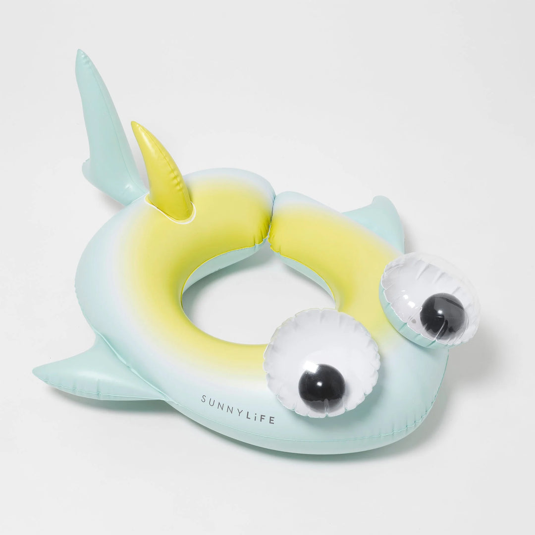 Sunnylife | Kids Tube Pool Ring - Salty the Shark Multi | Shut the Front Door