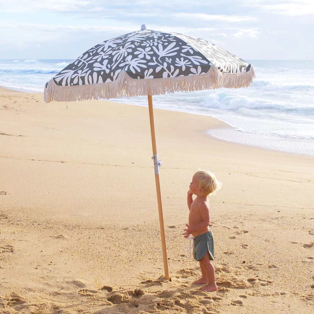 Sunnylife | Luxe Beach Umbrella - The Vacay Olive | Shut the Front Door