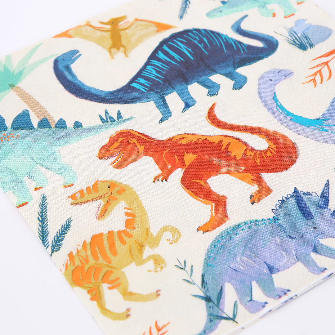 Meri Meri | Dinosaur Kingdom Napkins - Large | Shut the Front Door