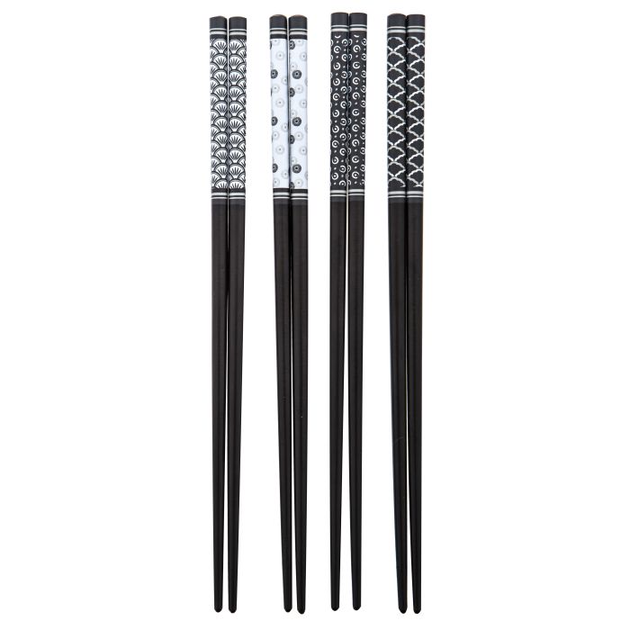 Davis & Waddell | Chopsticks Set of 4 Pairs - Black | Shut the Front Door