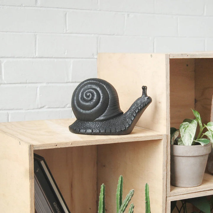 White Moose | Table Snail - Black | Shut the Front Door