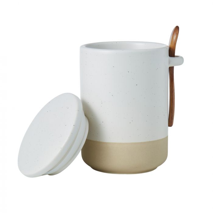 Davis & Waddell | Jenson Canister - Speckled  White | Shut the Front Door