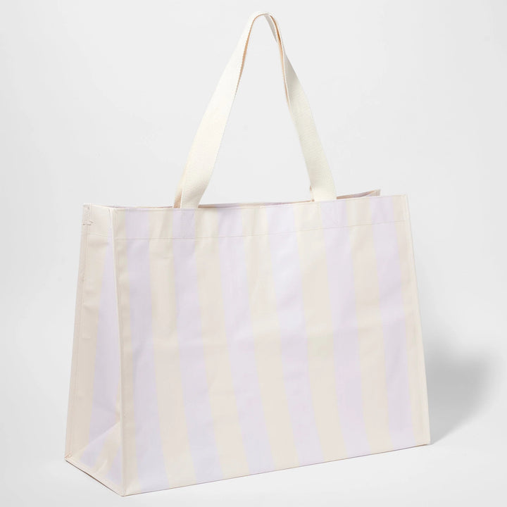 Sunnylife | Carryall Beach Bag - Rio Sun Pastel Lilac Stripe | Shut the Front Door