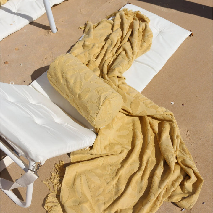 Sunnylife | Luxe Towel - Mango Bay Golden Mustard | Shut the Front Door