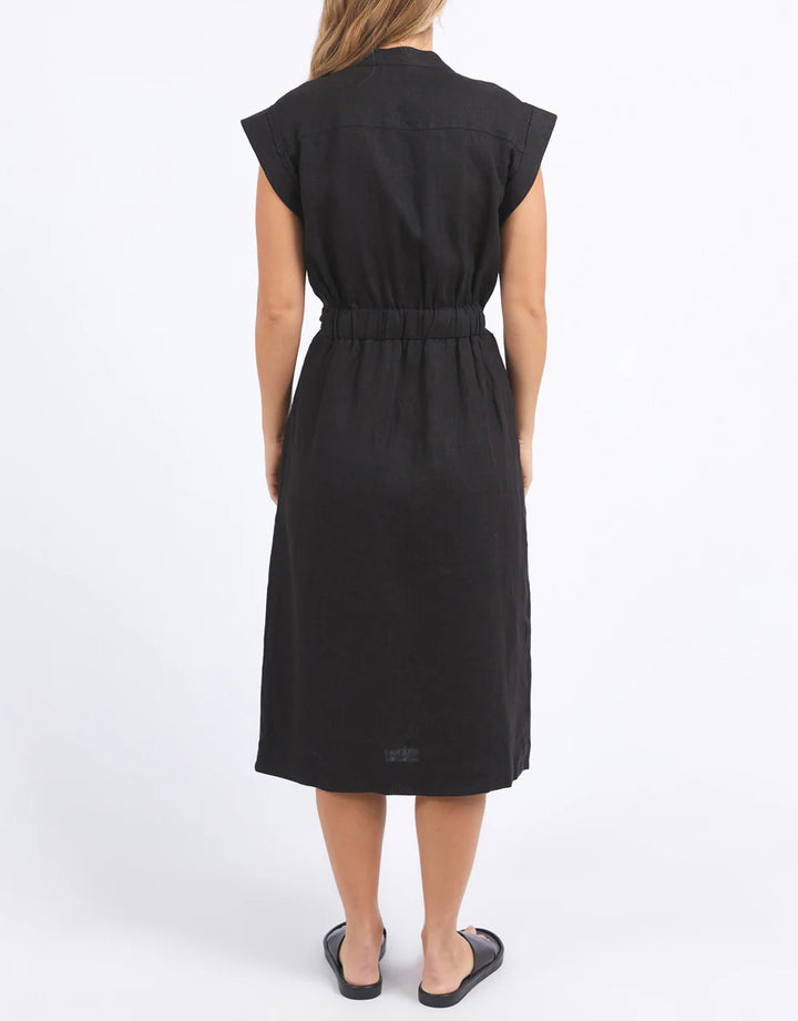 Foxwood | Harlow Midi Dress - Black | Shut the Front Door