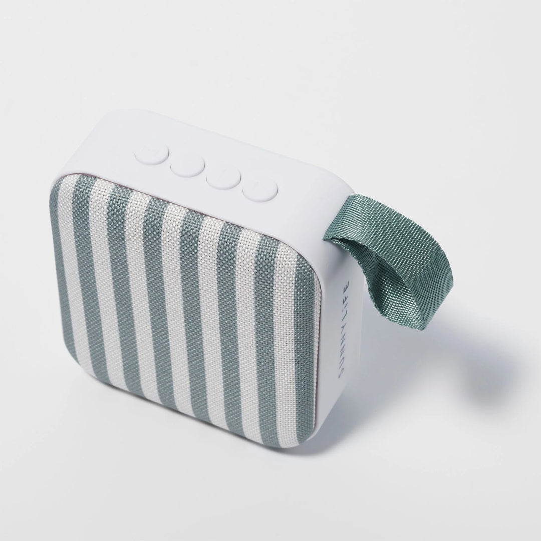 Sunnylife | Portable Travel Speaker - The Vacay Olive Stripe | Shut the Front Door