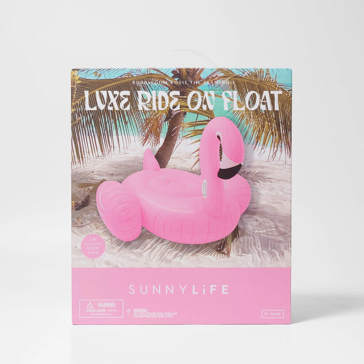 Sunnylife | Luxe Ride-On Float - Rosie the Flamingo Bubblegum Pink | Shut the Front Door