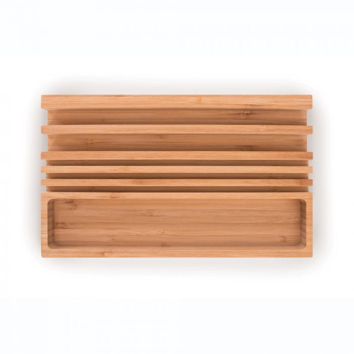 IS Gifts | Bamboo Desk Organiser | Shut the Front Door