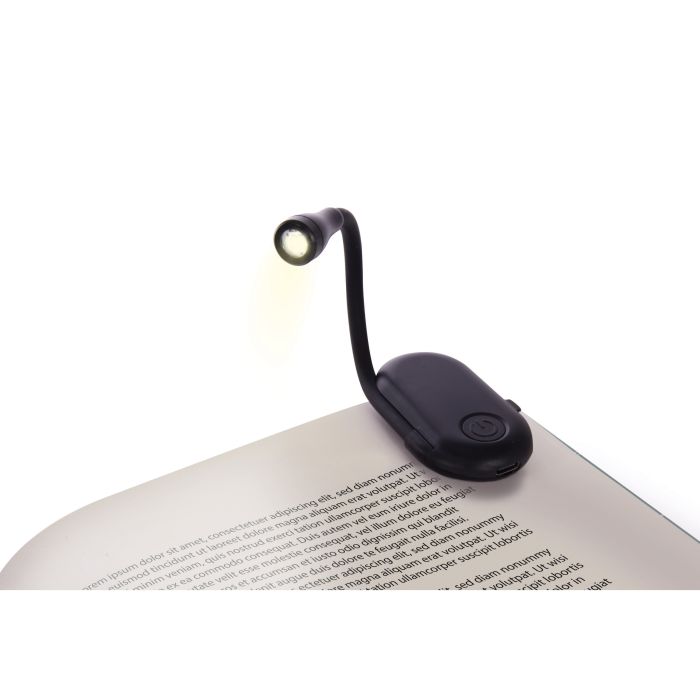 Mavericks | Rechargeable Clip On Book Light - Black | Shut the Front Door