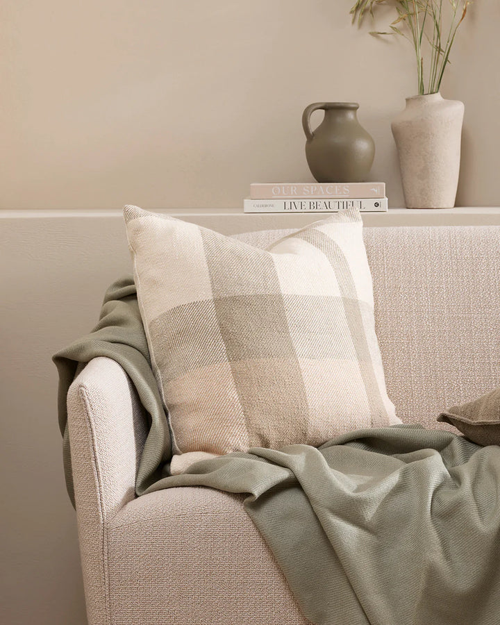 Baya | Jefferson Cushion 55x55cm - Sage | Shut the Front Door