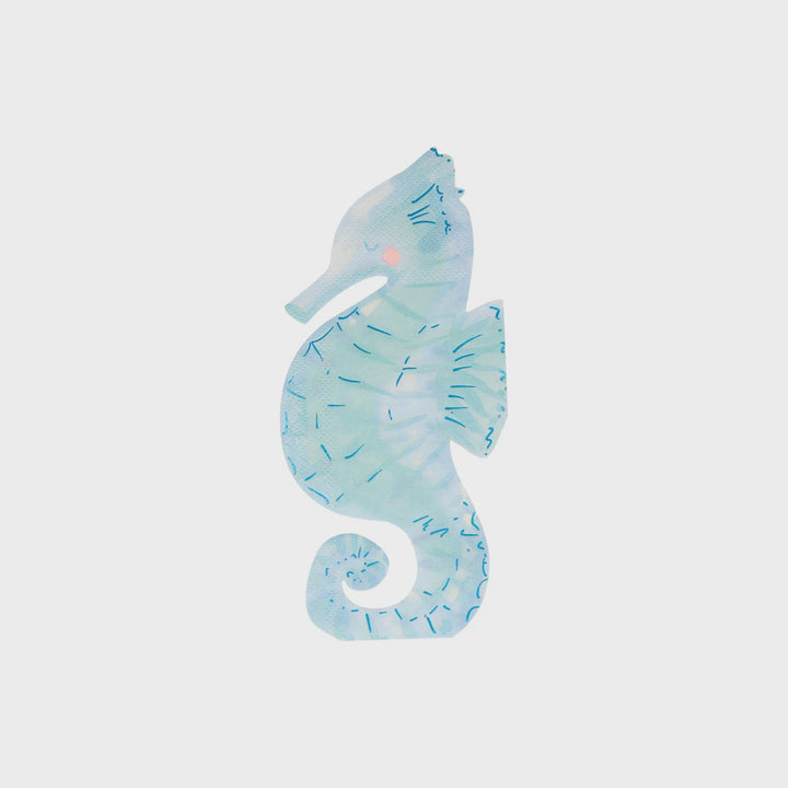 Meri Meri | Seahorse Napkins - Large | Shut the Front Door