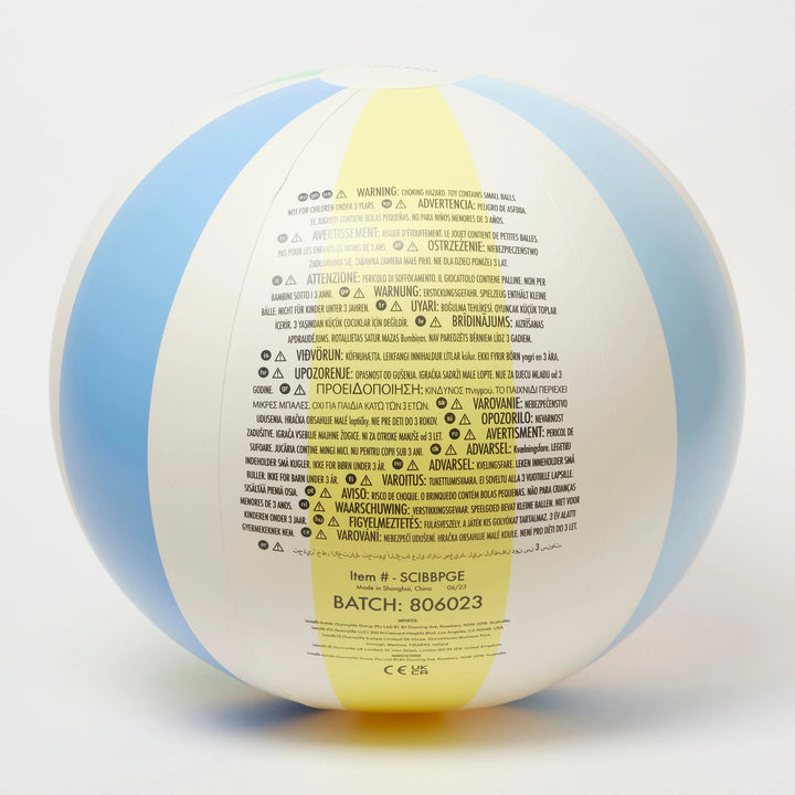 Sunnylife | Pool Side Inflatable Beach Ball - Pastel Gelato | Shut the Front Door