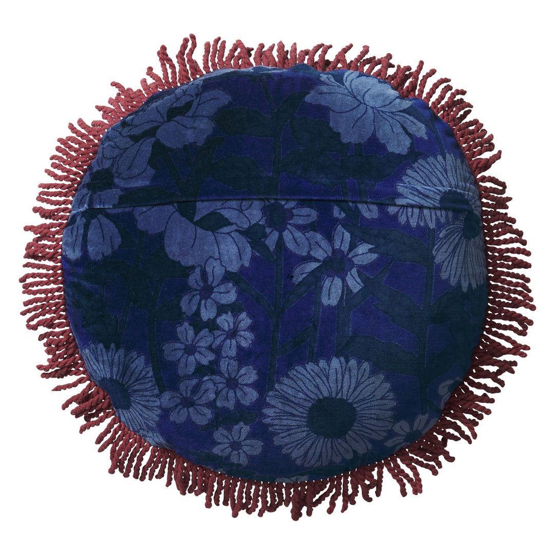 SAGE & CLARE | Bernanda Velvet Cushion - Lapis | Shut the Front Door