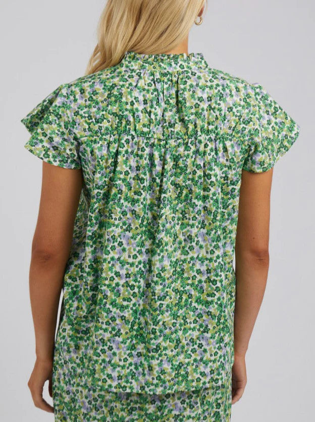 Elm Knitwear | Prairie Floral Blouse - Meadow | Shut the Front Door