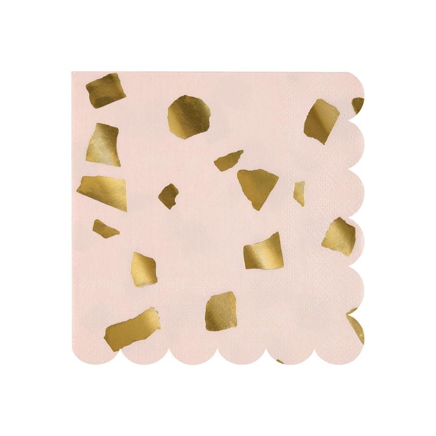 Meri Meri | Terrazzo Blush Napkins Small pk16 | Shut the Front Door