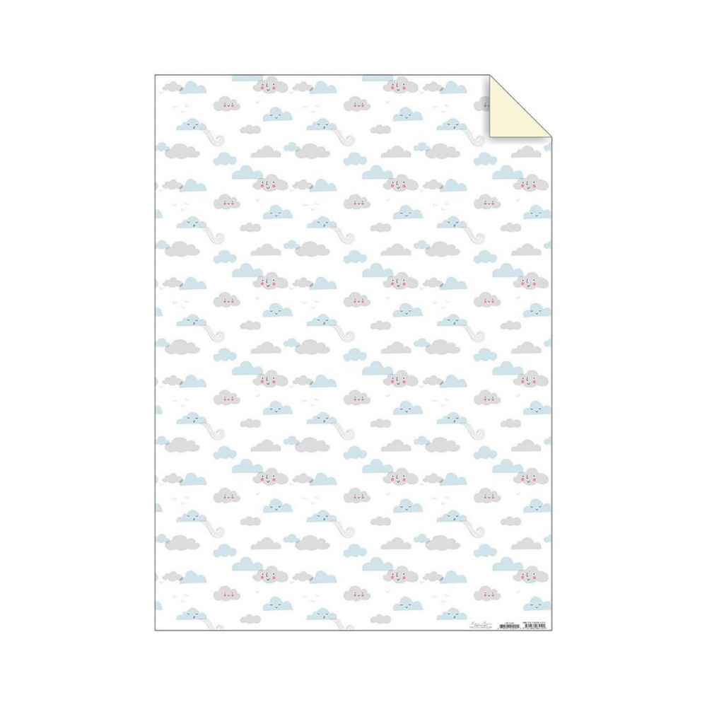 Meri Meri | Gift Wrap Sheet Clouds | Shut the Front Door