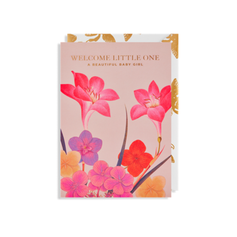 Lagom | Card Welcome Little One Beautiful Girl | Shut the Front Door