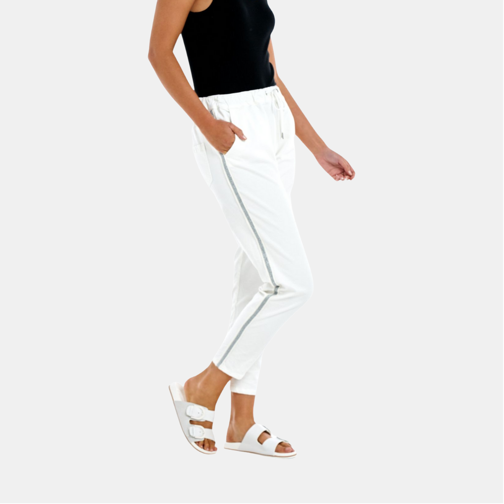 Betty Basics | Brooks Jean - White | Shut the Front Door