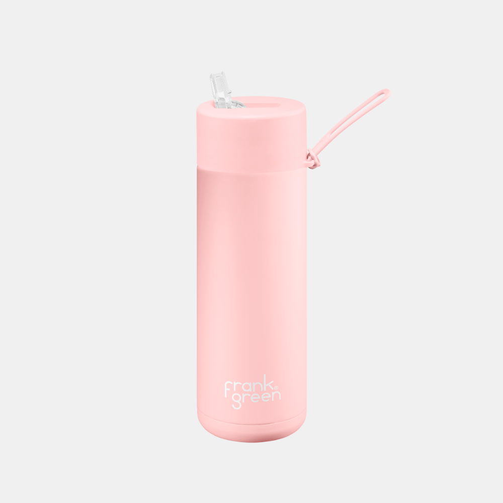 Frank Green | Ceramic Lined Reusable Bottle 20oz with Straw - Blushed | Shut the Front Door