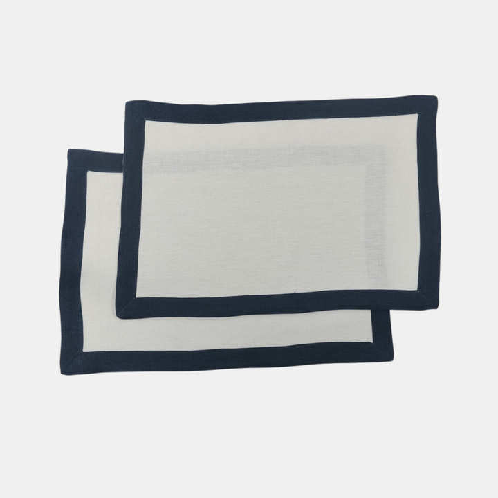 Raine & Humble | Elegance Linen Placemat - Nautic | Shut the Front Door