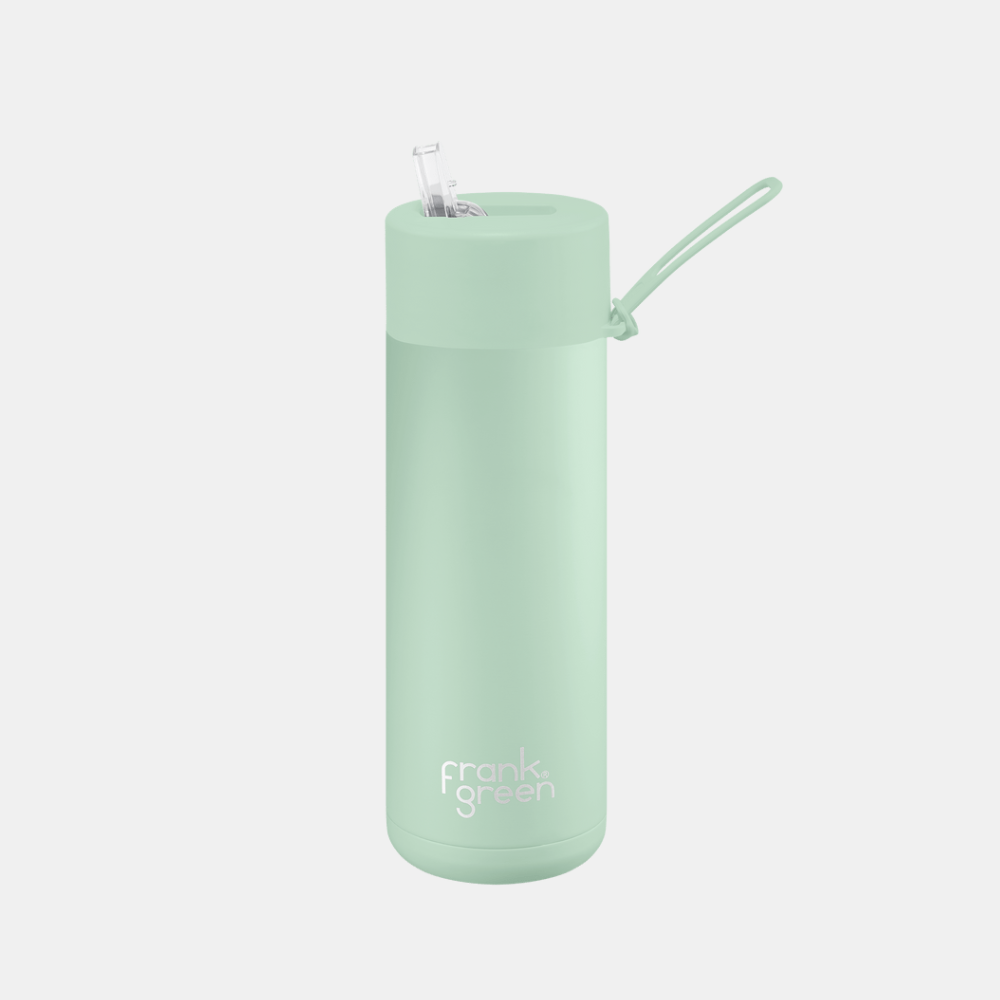 Frank Green | Ceramic Lined Reusable Bottle 20oz with Straw - Mint Gelato | Shut the Front Door