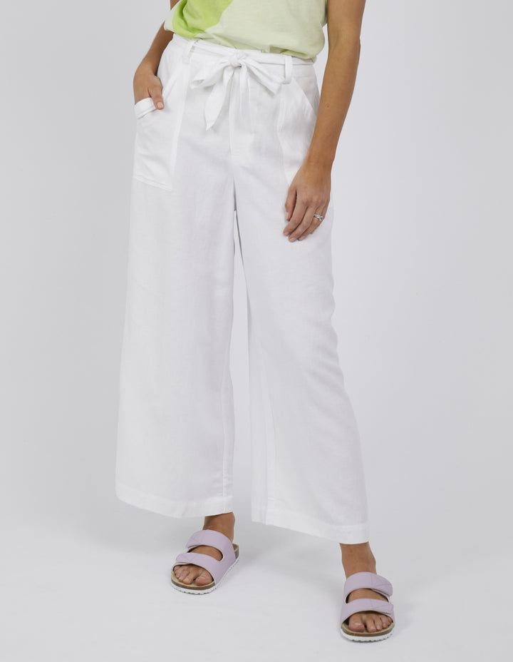 Elm Knitwear | Dylan Wide Leg Pant - White | Shut the Front Door