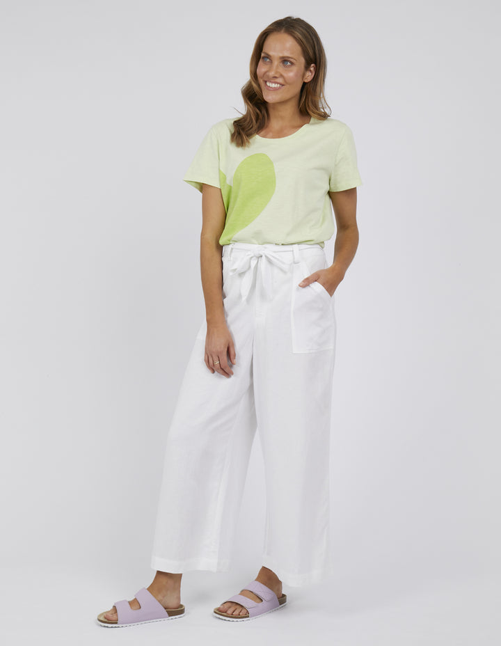 Elm Knitwear | Dylan Wide Leg Pant - White | Shut the Front Door