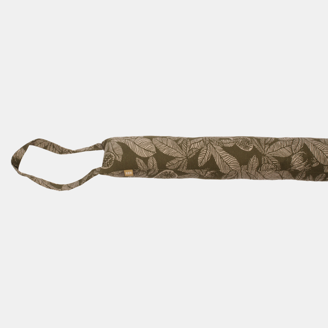 Raine & Humble | Fig Tree Draught Stopper Slim - Burnt Olive | Shut the Front Door