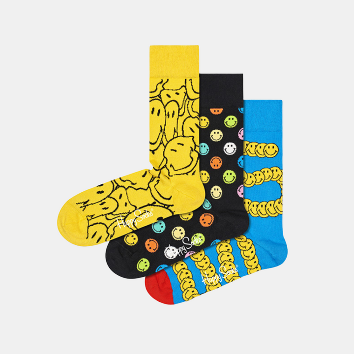 Happy Socks | Sock - Gift Set Smiley 3pk 36-40 | Shut the Front Door