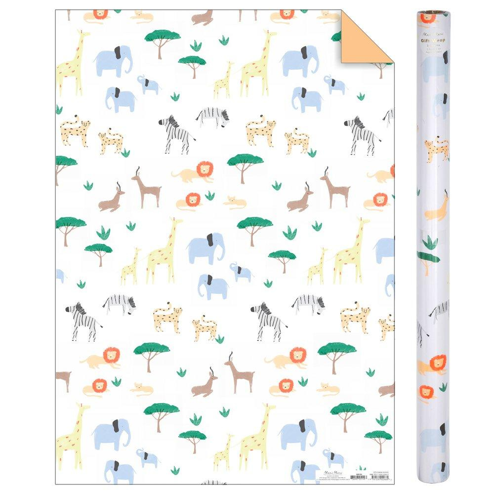 Meri Meri | Gift Wrap Sheet Safari | Shut the Front Door