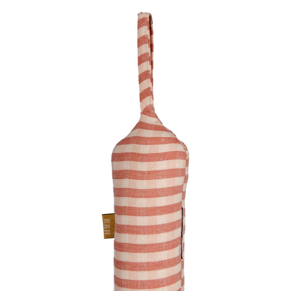 Raine & Humble | Gingham Draught Stopper Slim - Fig | Shut the Front Door