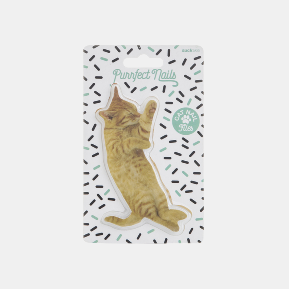 Suck Uk | Purrfect Nails - Ginger Cat Nail File | Shut the Front Door