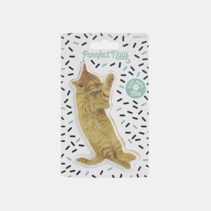 Suck Uk | Purrfect Nails - Ginger Cat Nail File | Shut the Front Door