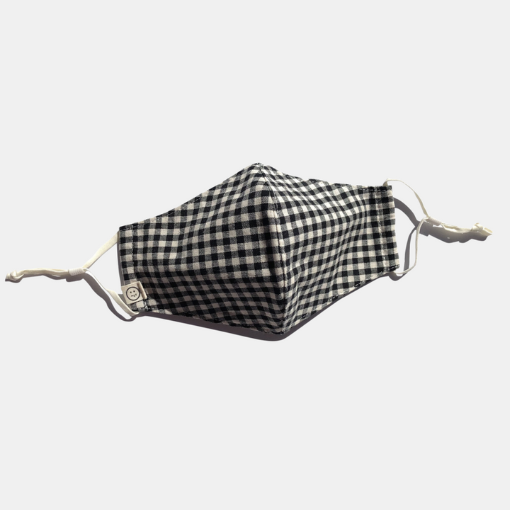 PSP | Face Masks 2pk - Black/Neutral Gingham | Shut the Front Door