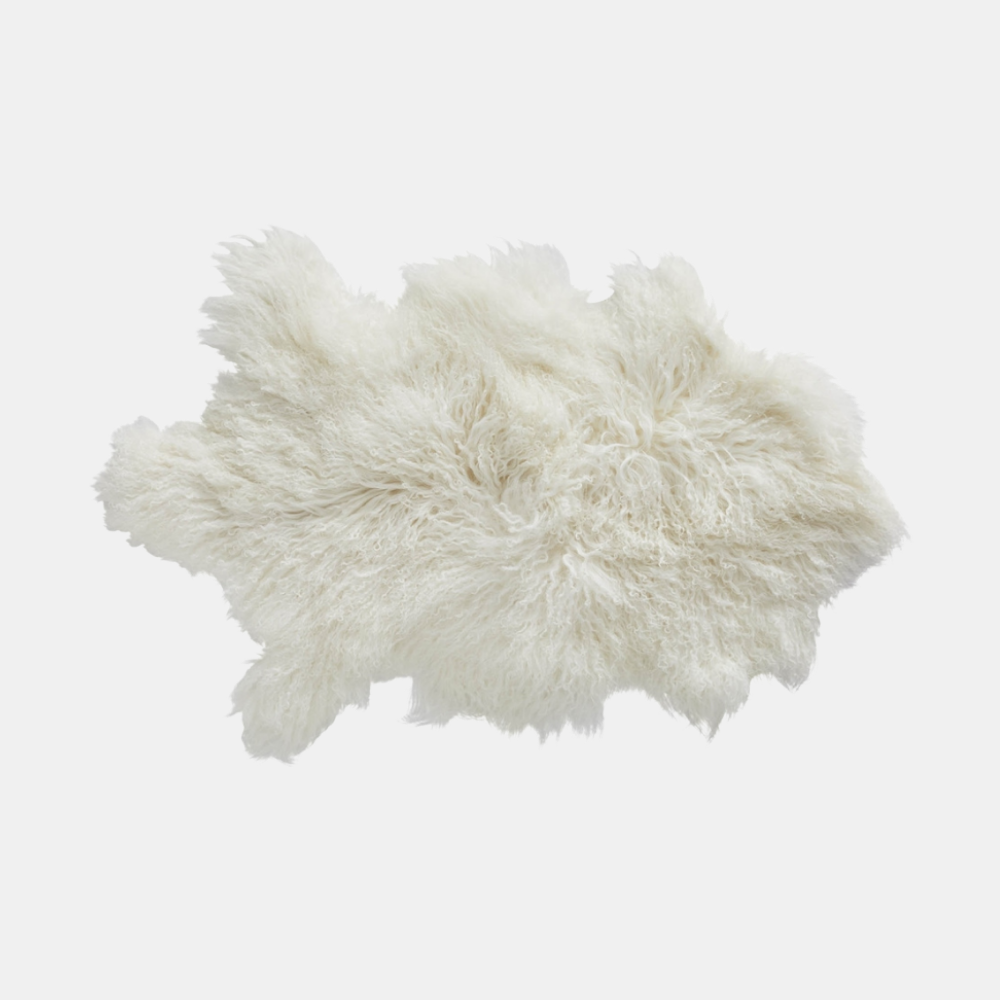 Baya | Meru Tibetan Lamb Hide 60x90cm - Natural White | Shut the Front Door