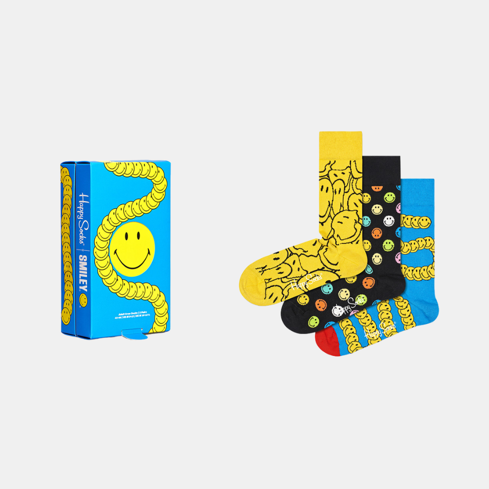 Happy Socks | Sock - Gift Set Smiley 3pk 36-40 | Shut the Front Door