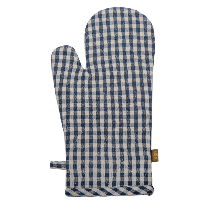 Raine & Humble | Gingham Oven Glove -Blueberry | Shut the Front Door