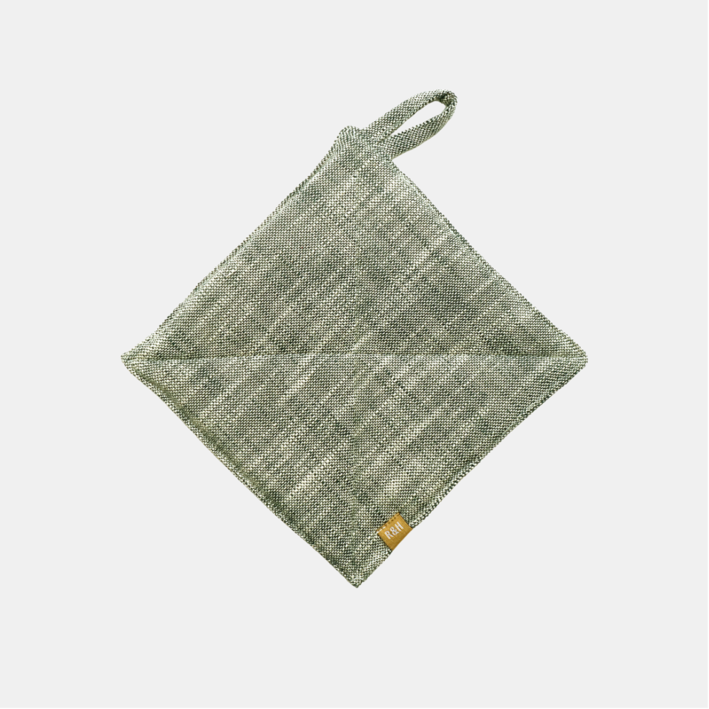 Raine & Humble | Slub Chambray Trivet - Khaki | Shut the Front Door