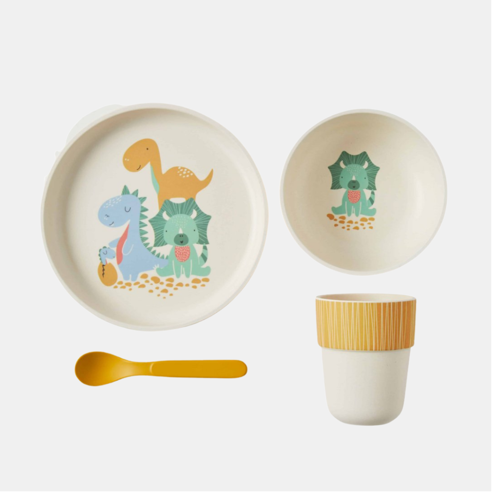 BambooWare | Kids Bamboo Dinner Set - Dinosaurs | Shut the Front Door