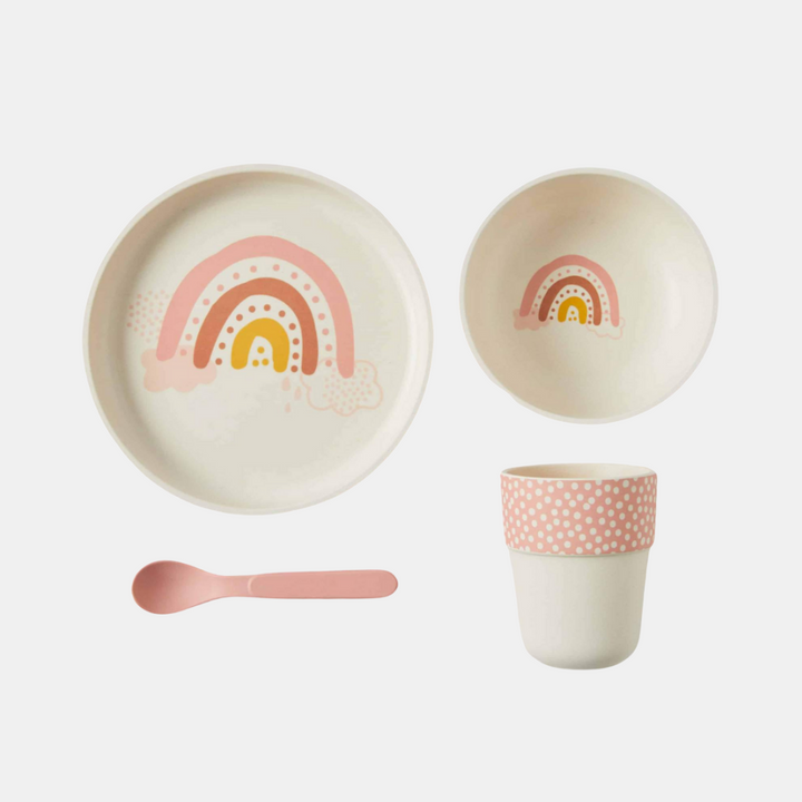 BambooWare | Kids Bamboo Dinner Set - Rainbow | Shut the Front Door