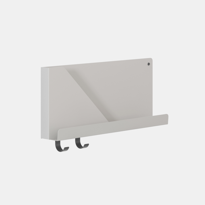 Garcia | Metal Wall Organiser Shelf - Small - White | Shut the Front Door