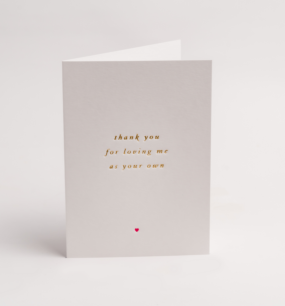 Lagom | Card Thank You for Loving Me As Your Own | Shut the Front Door