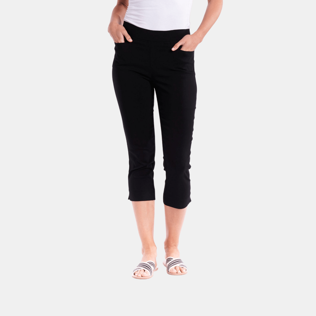 Betty Basics | Crop Bengaline Pant - Black | Shut the Front Door