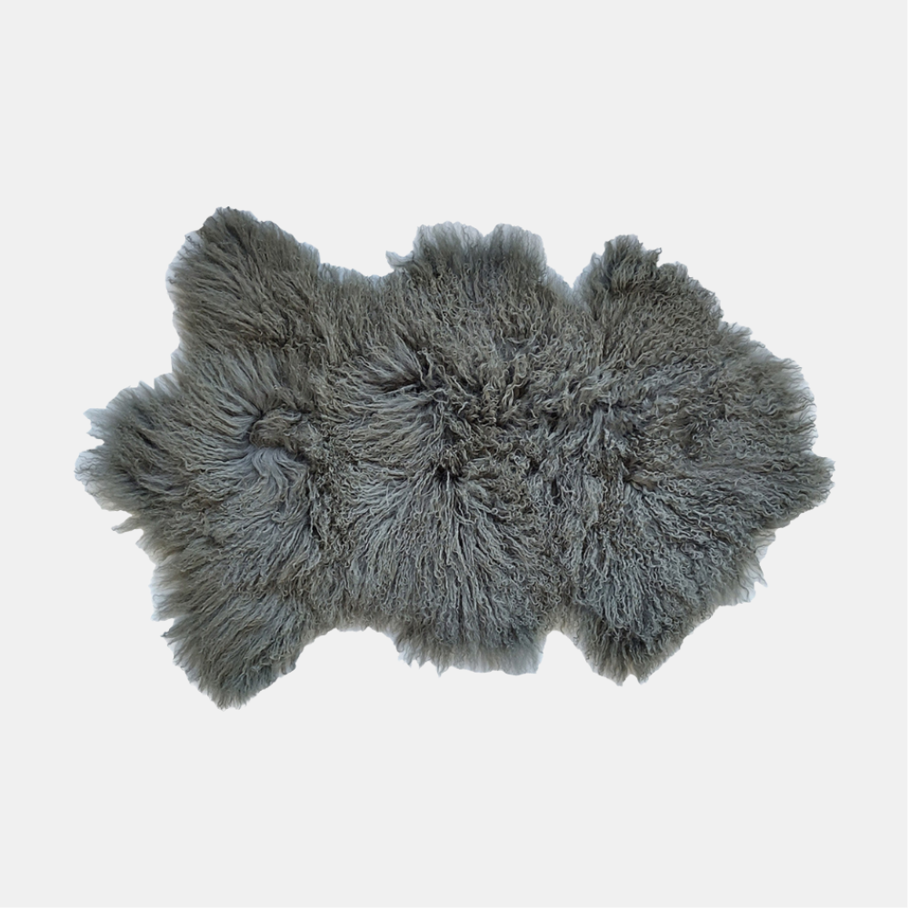 Baya | Meru Tibetan Lamb Hide 60x90cm - Kelp | Shut the Front Door