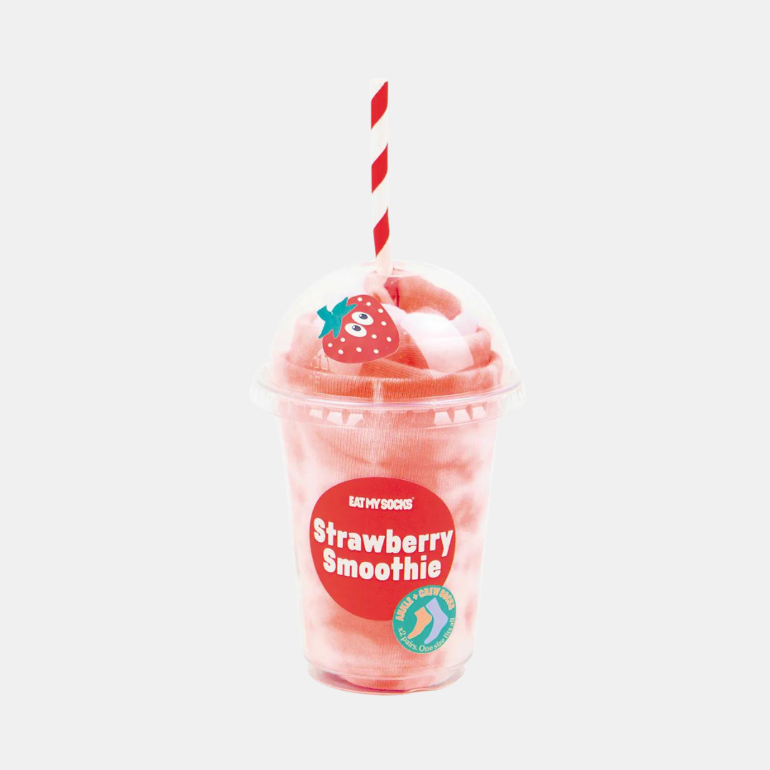 Eat My Socks | Socks Smoothie Strawberry (2 pairs) | Shut the Front Door