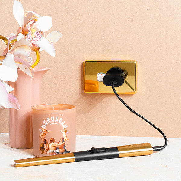 Flint | Rechargeable Lighter - Gold | Shut the Front Door